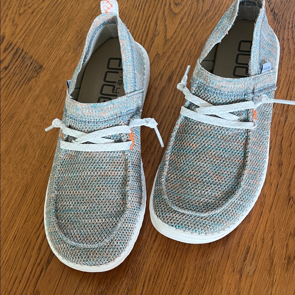 Hey Dude Women's Sneakers in Blue and Orange